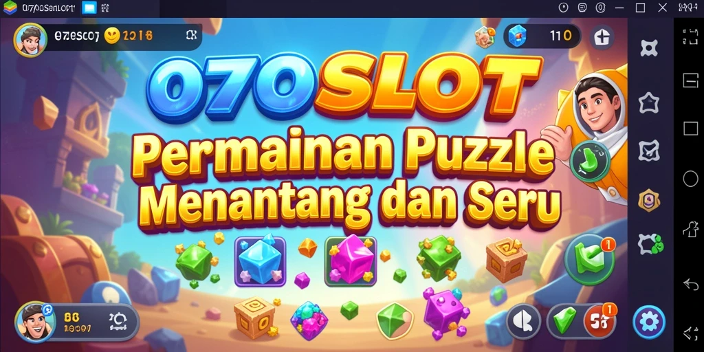 Tampilan gameplay <strong>070SLOT</strong> dengan tantangan puzzle yang menarik dan seru.