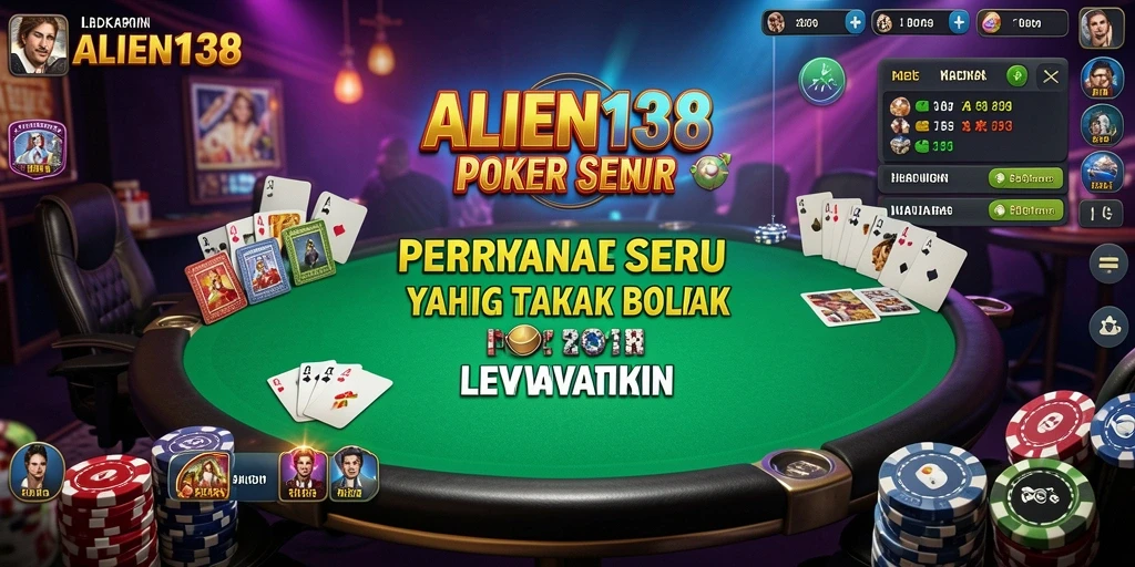 Tampilkan screenshot gameplay Poker dari ALIEN138 yang mengasyikkan.