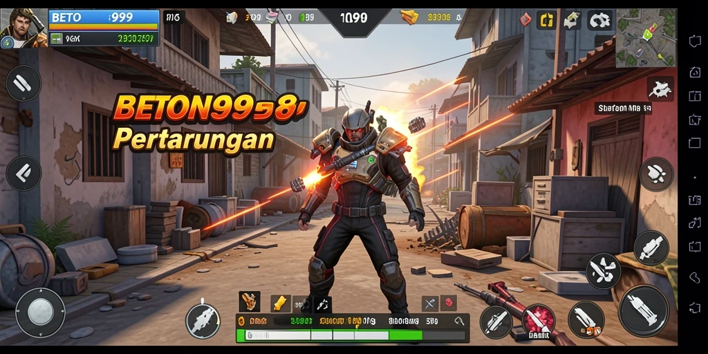Tampilan gameplay strategi yang mendebarkan dari BETON999.