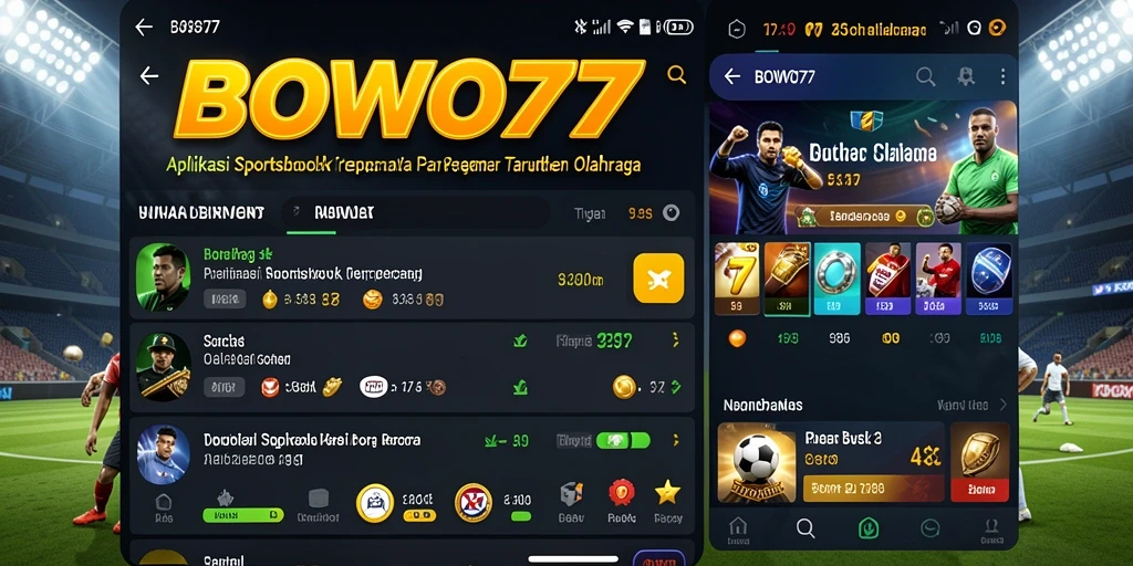 Gameplay menarik dan seru dalam aplikasi Sportsbook BOWO77.
