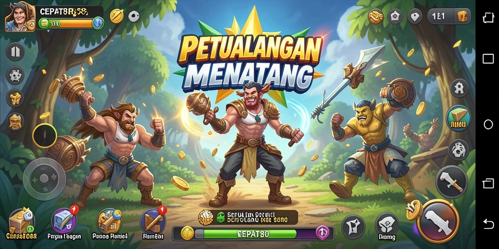 Tampilan gameplay seru di dunia petualangan CEPAT88.