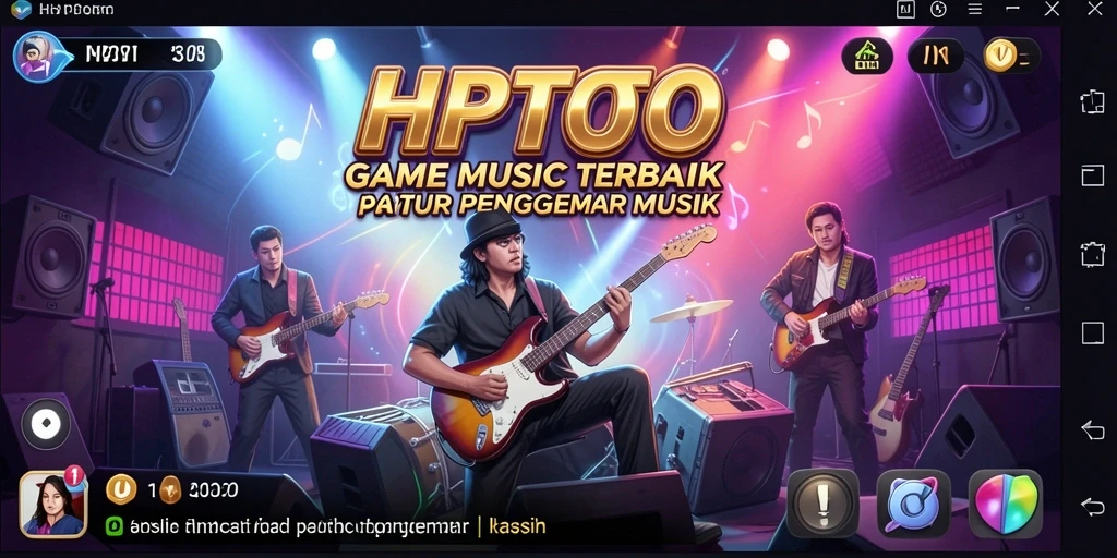 Tampilan gameplay HPTOTO yang menarik dengan berbagai pilihan lagu.