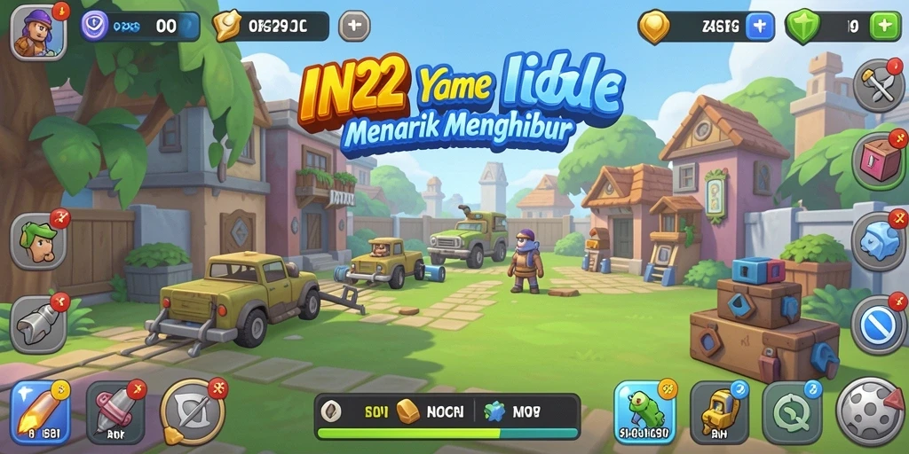 Tampilan gameplay <strong>IN22</strong> yang menarik dan penuh warna.