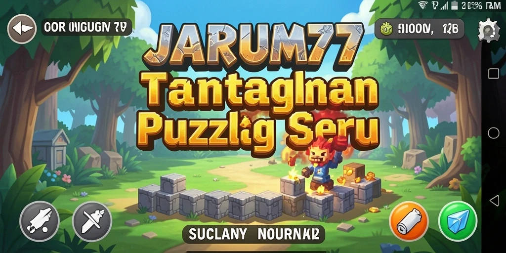 Tampilan gameplay JARUM77 yang menantang dan penuh warna.
