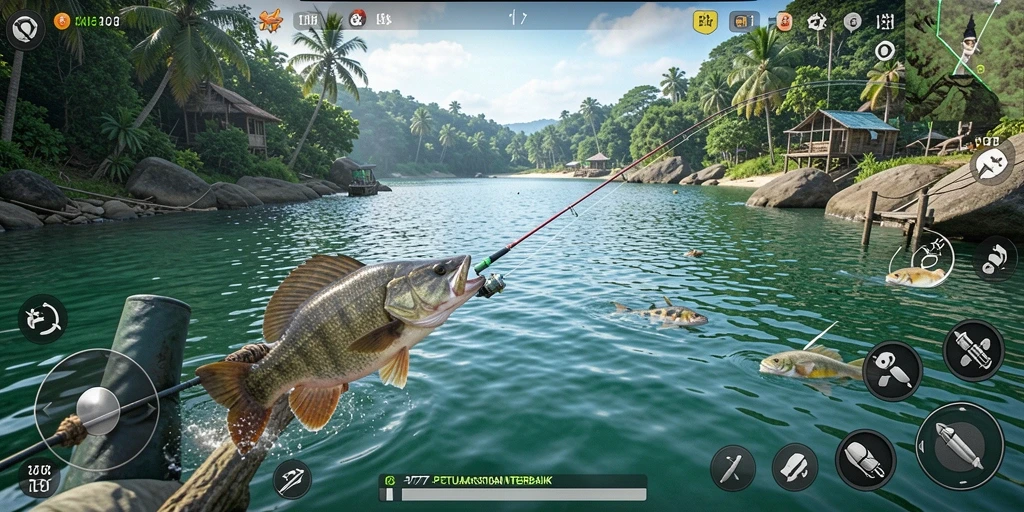 Gameplay L777 yang menampilkan pengalaman memancing yang seru dan menakjubkan.