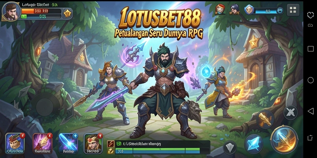 Tampilan gameplay LOTUSBET88 yang menonjolkan aksi RPG yang seru.