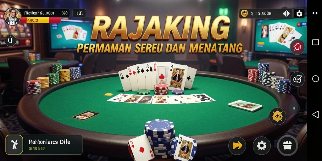 Tampilan gameplay <strong>RAJAKING</strong> yang menarik dan seru di dunia poker.