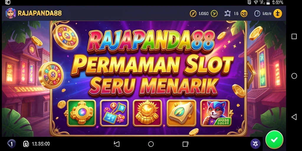 Tampilan antarmuka gameplay Slot RAJAPANDA88 yang menarik.