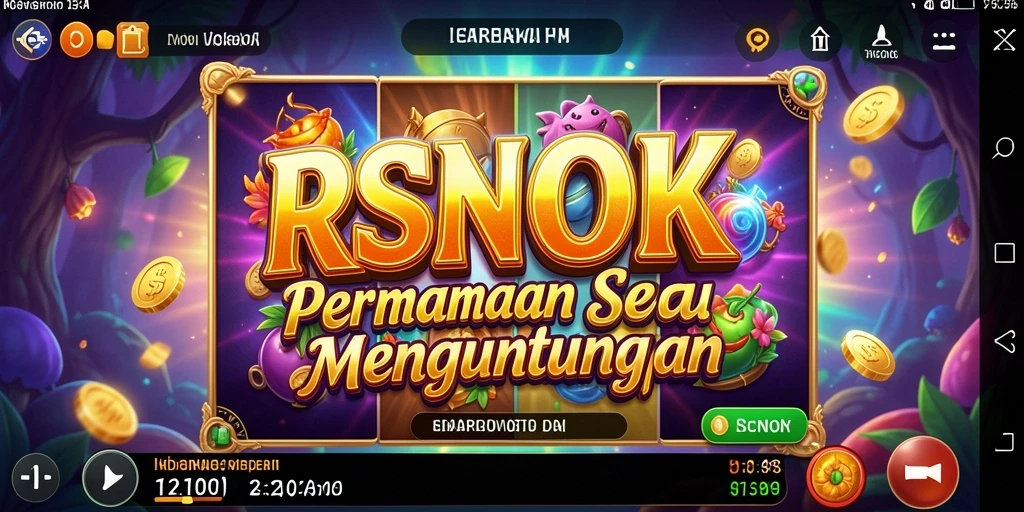Screenshot gameplay RSNOK dengan tampilan slot yang menarik.