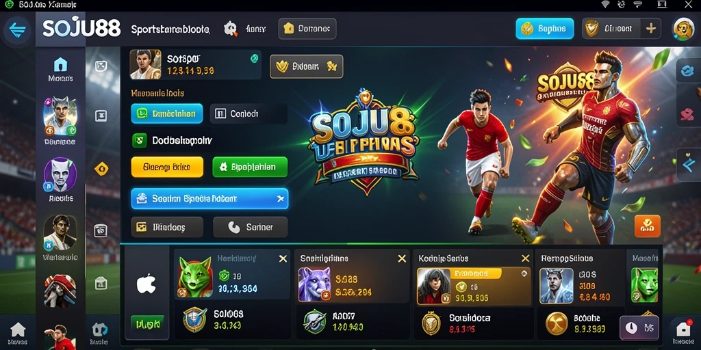 Tampilan gameplay menarik dan interaktif dari SOJU88.