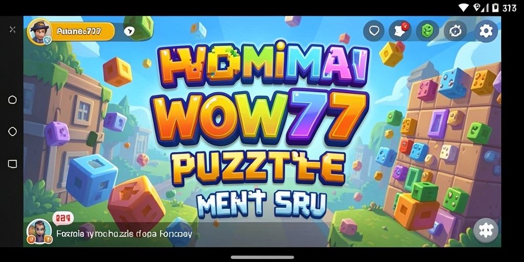 Screenshot gameplay WOW77 memperlihatkan suasana puzzle yang menarik.